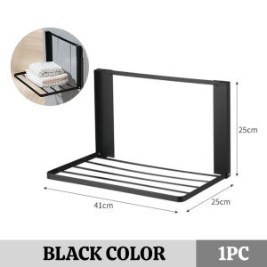Worthbuy Foldable Magnetic Hanger Rack Bathroom Hanging Storage Rack Rak Magnetik Gantung Rak Penyimpanan Bilik Mandi 挂篮