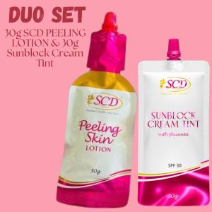 SCD Peeling Lotion & Sunblock Cream Tint 30g