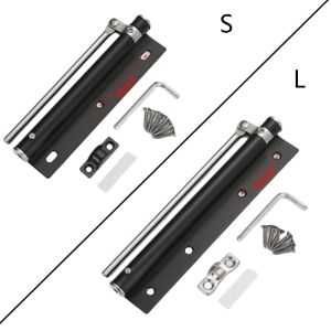 GK1AO Lightweight Automatic Door Closer Stainless Steel Adjustable Door Closing Hinge Self Closing Heavy Duty Door Closing Device Residential Use