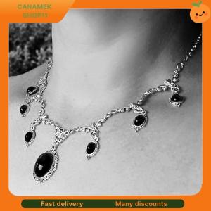 ❣️❣️❣️ Vampire Cameo Choker Gothic Jewelry Victoria Retro Butterfly Blood Drop Pagan Witchcraft Alternative Necklace For Women