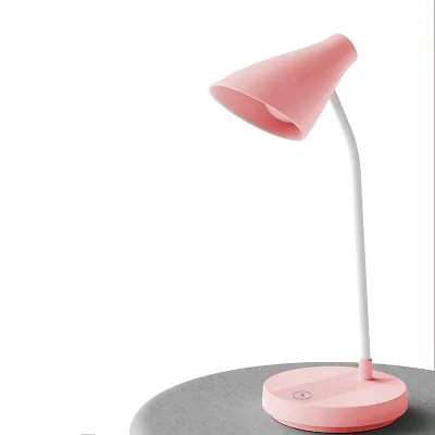 Lampu belajar lampu meja Lampu Meja Belajar Lampu Meja Pelindung Mata Warna Putih Peredupan Tiga Tingkat dengan Dudukan Ponsel Lampu Baca LED Mini Ruang Belajar Lampu Samping Tempat Tidur AsramaLampu Tidur Nirkabel 2000MAh