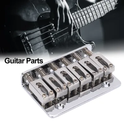 Guitar Bridge Zinc Alloy Guitar Tailpiece with Screw Hex Wrench for Electric Guitar