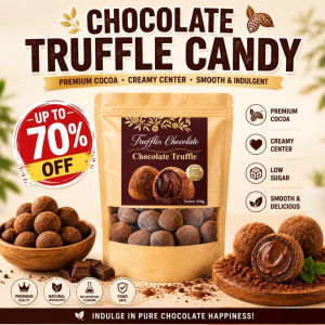 Chocolate Truffle Candy Creamy Center Premium Cocoa Low Sugar Smooth Chocolate Snack