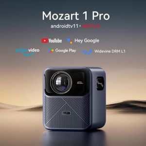 Wanbo Mozart 1 Pro Support 4K Projector Android TV 11 ASA 3.0 900 ANSI Home Cinema Projector Speaker