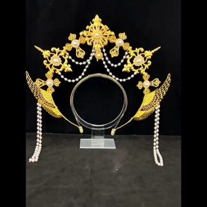 Halos Crowns Marys Goddesses Headband Goddesses Headpiece Headdress Tiaras Crowns Halloween Cosplay Wedding Costume