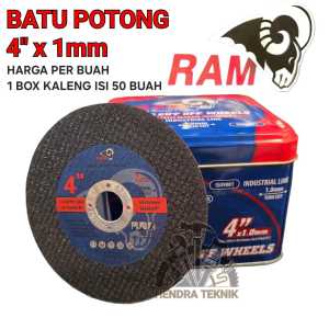 BATU GRINDA POTONG BESI BAJA STAINLESS 4 X 1 RAM MATA POTONG 4 INCH RESIN BONDED