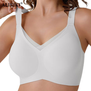 Jelly Wireless Bras For Women No Underwire Supportive Seamless Bra Comfort Soft Bralette Full Coverage Hide Back Fat T-Shirt Bra2026