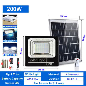 Solar Led Outdoor Flood Light 40W 60W 100W 200W 300W 500W Street Lamp Spotlight IP67 Waterproof With Remote Lampu banjir luar ruangan surya led SOS solar lighting lampu solar sel