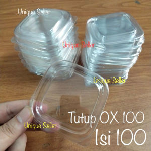 [Isi100] Aluminium Foil Cup OX 100 + Tutup 7.5x7.5 cm Bestfresh / Alufoil Cup Kotak OX 100 Best Fresh / Alufoil Tray pastel tutup kotak ox 100 / Aluminium Foil Alufoil Tray Cup Pastel Tutup OX100 Tutup / Aluminium Foil Cup OX100 Tanpa Tutup 7x7 7.5x7.5 cm
