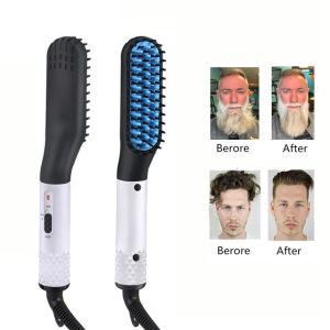 NEW Beard Straightener Multifunctional Hair Comb Brush Electric Quick Heating Hair Straightening Iron Hair Styling Comb For Men Women Styling Comb