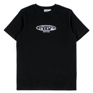 HYPE Black Simple Loose T-shirt Casual high quality printed cotton fashion T-shirt for both men and women Hype Black T Shirt Tshirt Black Png - Lazada