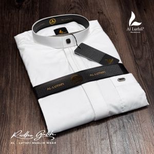 Al Luthfi - Setelan Baju Koko Pakistan | Setelan Baju Koko Kurta Lengan Panjang Polos