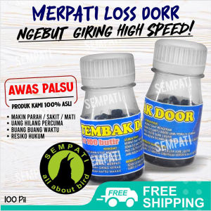 SEMPATI Tembak Door Pil Merpati Jamu Giring Keket Suplemen Vitamin Doping Burung Merpati Balap Tembak Dor Isi 100 Pil Obat Otot Sayap Terbang Tinggi