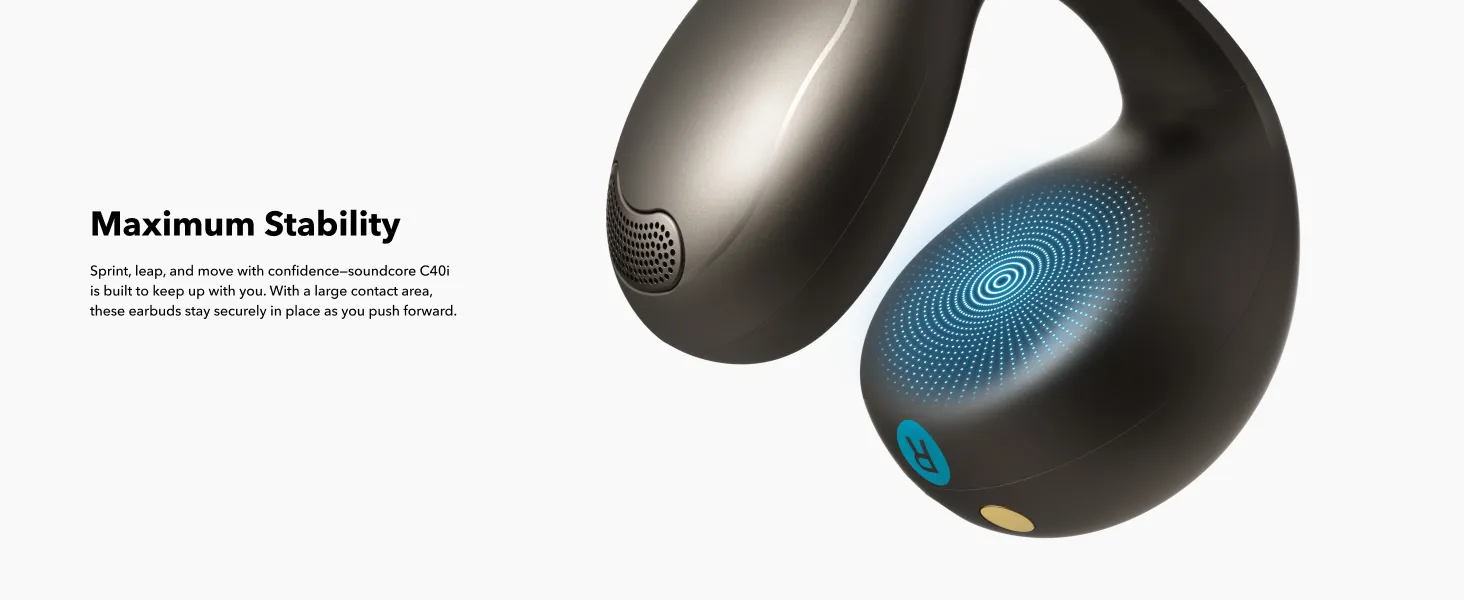 SOUNDCORE C40i Flexible and Comfortable Clip-On Earbuds หูฟังบลูทูธไร้สาย หูฟังไร้สาย หูฟังบลูทูธ เสียงเบสหนัก กันน้ํา