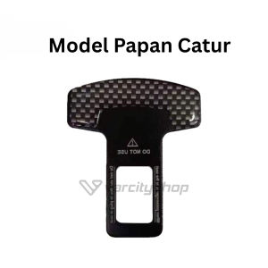 2PCS Seat belt Buckle Belt Buzzer Alarm Stopper Colokan Seatbelt Carbon