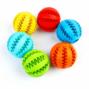 Dog Chew Toys Ball 5/6cm Pet Bite Molar Toy Ball Interactivetoy Bite-Resistant Good Elasticity Safe Non Toxic Fit Pet Tooth Cleaning Playing Blue)