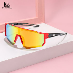 LouisWill แว่นตากันแดดขับรถสำหรับเด็กกรอบแว่นตากันแดดขนาดใหญ่แว่นตากันแดดแฟชั่นเด็กขี่จักรยานแว่นตากันแดดแว่นตากันแดด UV400ขี่จักรยานการเดินป่าการขี่ม้าใส่วิ่ง