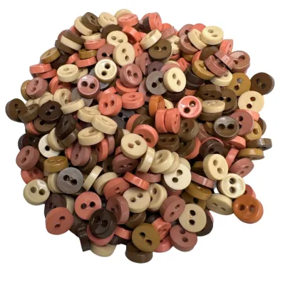 100 pcs tiny buttons small buttons doll buttons size 6 mm assorted colors