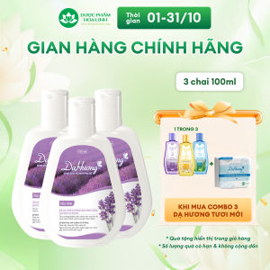 Combo 3 Dung dịch vệ sinh Dạ Hương Dịu nhẹ 100ml
