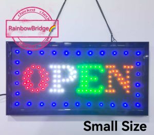 OPEN 4COLORS - RAINBOW BRIDGE LED SIGNAGE (New-Small-Large) #SIZE: W48cm & W60cm BIG #551