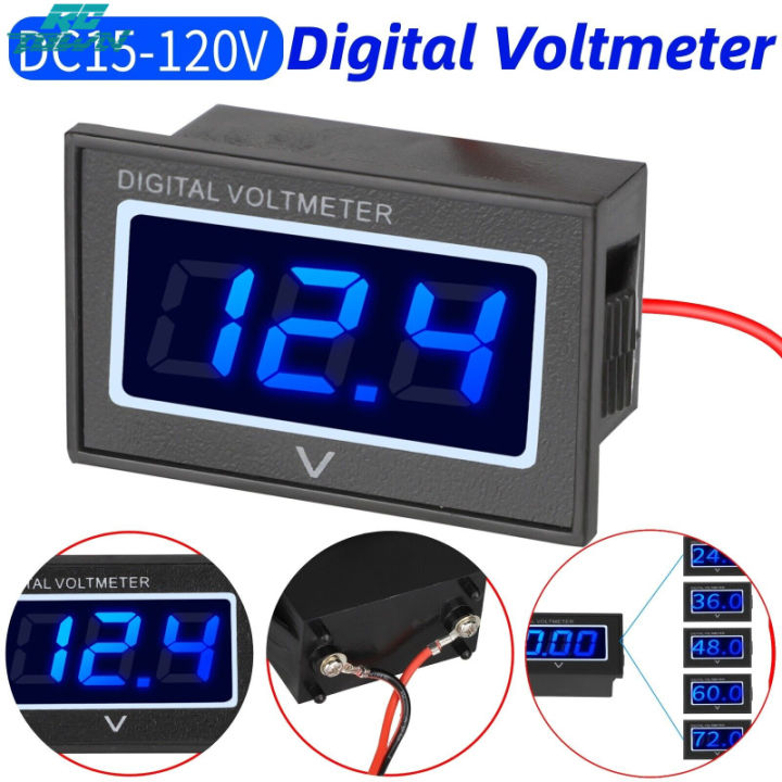 Auto 12V-72V Voltmeter, Volt Meter Batterie Messgerät Digital LED Messtester Auto 12V-72V Voltmeter, Volt Meter Batterie Messgerät Digital LED Messtester