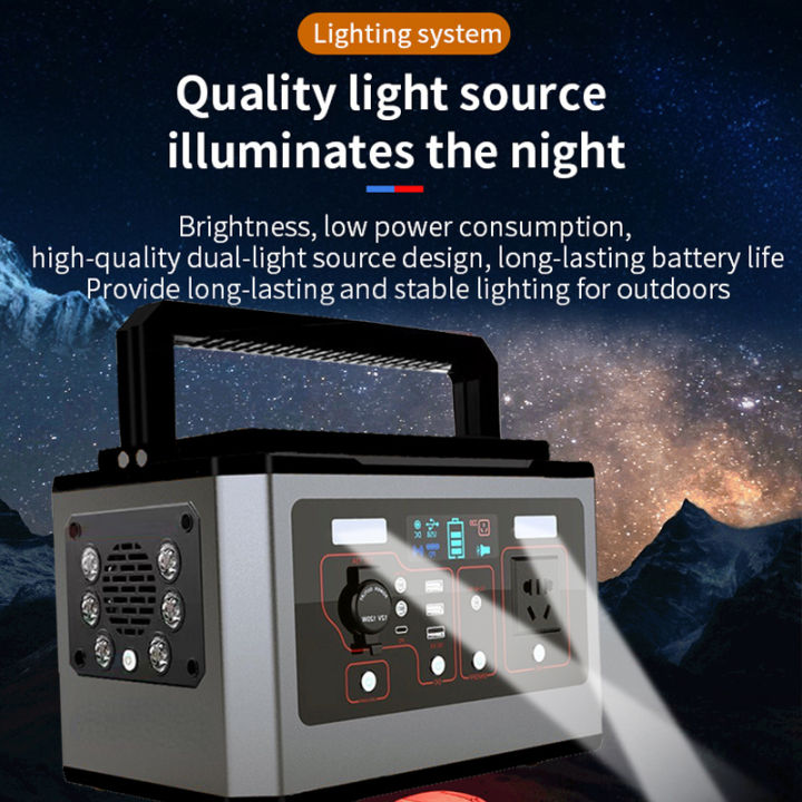 Generator 220V 500W Outdoor Power Station 458000mah multifunction