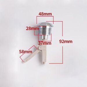 37mm Toilet Flush Button Rods Replacement Single Flush Toilet Water Tank Buttons Repairing