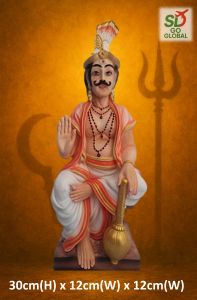 Muniswarar Idol – 30cm Polyresin Tamil Guardian Deity Statue for Home Temple & Spiritual Decor