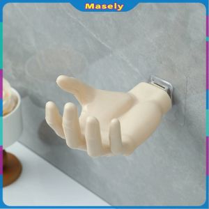 Masely Creative Soap Holder Dish Bathroom Wall Mounted Storage Rack Multi-purpose hook 1Pc