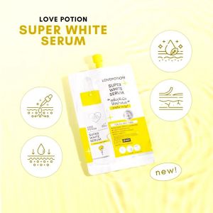 LOVEPOTION WHITETENNING SERUM 5ML. เซรั่มไวท์ บำรุงผิวหน้า ปรับผิวให้สม่ำเสมอ ชนิดซอง