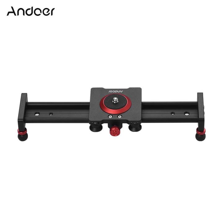 Andoer 30cm/12inch Aluminum Alloy Camera Track Slider Video Stabilizer Rail  for DSLR Camera Camcorder DV Film Photography, Load up to 11Lbs Lazada