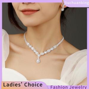 [COD] liuchuanbing Jewellery Womens Fashion Claw Chain Cutout Necklace Earrings Jewelry Set Bridal Jewelry Jewelry Wedding Party Holiday Gift