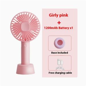 [MY] Kipas Mini Boleh Cas Semula Kipas Tangan Meja Portable USB Mini Fan 3 Speed Angin Kuat Student Office 小风扇