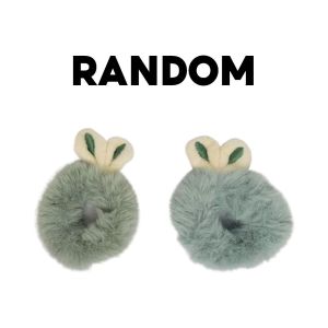 Gratis Semua - Ikat Rambut Kuncir Bulu Bunny / Scrunchie Bulu Kelinci Ikat Rambut Cepol Kekinian Gaya Korea / Aksesoris Rambut Anak