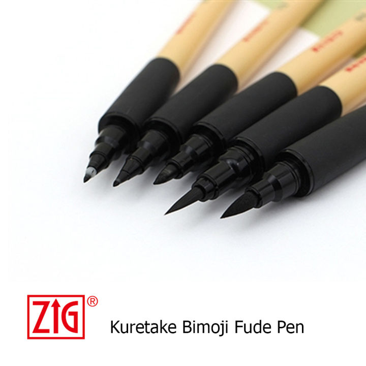 ZIG Kuretake Bimoji Brush Pen Marker for Calligraphy, Lettering ...