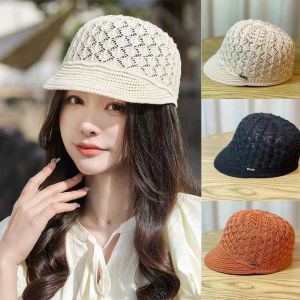 OKKFINE Spring/Summer Womens Peaked Cap Hollow Headband Visor Mesh Caps  Beach Fisherman Hat Outdoor