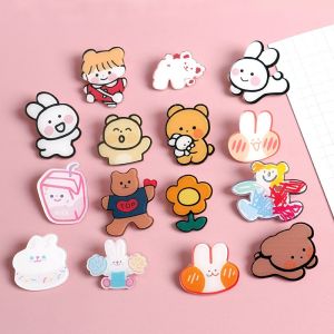 【♡Lovely girls house♡】10 Pcs/Set Cartoon Brooch Set Gift Accessories Cute Pin for Women Girls
