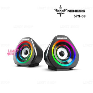 Speaker Gaming Stereo NEMESIS NYK FALCON SPN-08 RGB Illumination Plug and Play SP-N08 SPN08 untuk Komputer / PC Laptop Mobile / HP