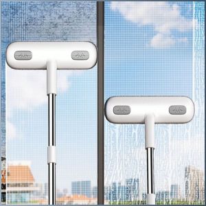 แปรงหน้าจอหน้าต่าง สามารถจับคู่กับกระดาษกําจัดฝุ่นได้ เครื่องมือทําความสะอาด อ่อนนุ่ม ไม่เจ็บมือ