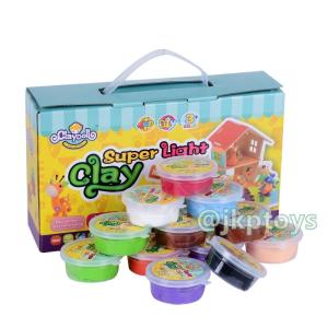 Todds Kids Toys เซตดินเบาเกาหลี 24 กระปุกพร้อมคู่มือปั้นเเละอุปกรณ์