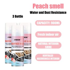 Car dashboard wax car interior care wax genuine leather and plastic restoration agent black polish dashboard polishing and coating agent spray