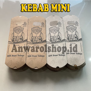 Kertas Kebab Coklat Terbaru Isi 100 Pcs dengan tarikan Ukjuran 24 x 9 cm terlaris