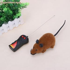 Chuột Nhung Không Dây Điều Khiển Từ Xa Thú Cưng Mèo Vui Nhộn Mô Phỏng Giả Đồ Chơi Chuột Chuyển Động Cơ Tương Tác Chuột Điện Tử