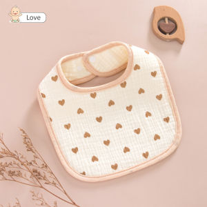 Mamibayi Celemek Mpasi Bayi Katun Slaber Lucu U-Shape Bib Bayi 0-6 Tahun