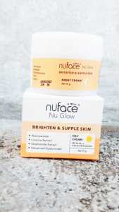 Krim Siang Malam Glowing Nuface Nu Glow Day Cream & Night Cream Brighten & Supple Skin 15g