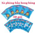 Combo 10 gói dung dịch pha nước thổi bong bóng, xà phòng. 