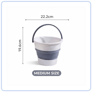 【Pure Care】 Portable Collapsible Bucket / PP+TPE Material / Foldable Storage / Home and Outdoor