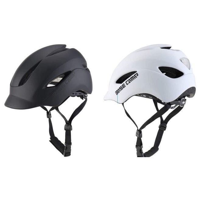 basecamp white bike helmet POC - Ventral Lite - Road Cycling - well ventilated and with extended coverage around the temples and at the back of the head BASE CAMP ACE II Road