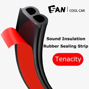4 Meter B Type Car Door Sealing Strip Adhesive Car Universal Sound Insulation Rubber Seal Strip