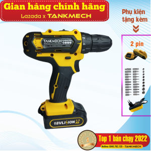 Máy khoan pin cầm tay 2 cục sạc - Bắn ốc vít cực tiện lợi Bộ phụ kiện 24 món- bảo hành 6 tháng